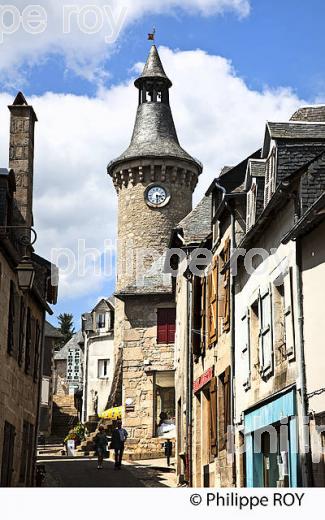 LE VILLAGE  MEDIEVAL DE MEYMAC, PLATEAU DE MILLEVACHES, CORREZE, LIMOUSIN. (19F01503.jpg)