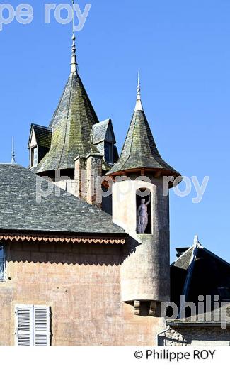 LE VILLAGE  MEDIEVAL DE MEYMAC, PLATEAU DE MILLEVACHES, CORREZE, LIMOUSIN. (19F01514.jpg)