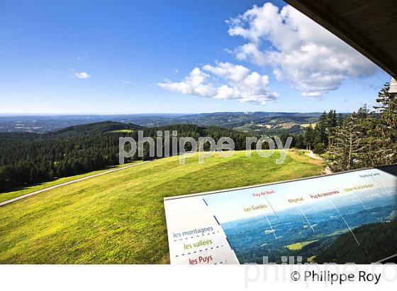 TOUR PANORAMIQUE, MONT BESSOU, MEYMAC,  PLATEAU DE MILLEVACHES, CORREZE, LIMOUSIN. (19F01608.jpg)