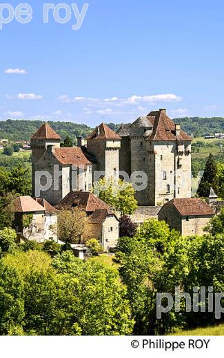 VILLAGE DE CUREMONTE, VALLEE DE LA DORDOGNE, CORREZE, LIMOUSIN. (19F02721.jpg)