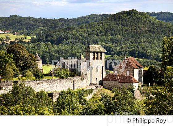 VILLAGE DE CUREMONTE, VALLEE DE LA DORDOGNE, CORREZE, LIMOUSIN. (19F02805.jpg)