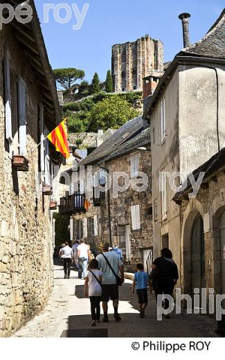 VILLAGE PERCHE   DE TURENNE,  VALLEE DE LA TOURMENTE, CORREZE, LIMOUSIN. (19F02927.jpg)