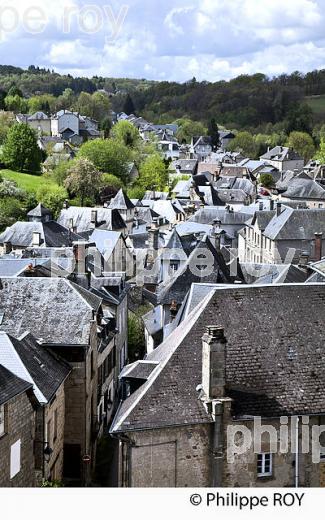 VILLAGE DE TREIGNAC  PLATEAU DE MILLEVACHES, CORREZE. (19F03616.jpg)