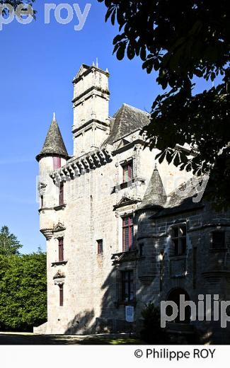 CHATEAU DE SEDIERES, CLERGOUX, CORREZE, LIMOUSIN. (19F04525.jpg)