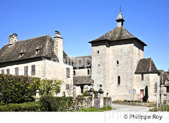 VILLAGE DE AURIAC, XAINTRIE,  HAUTE  VALLEE DE LA DORDOGNE,  CORREZE. (19F05438.jpg)