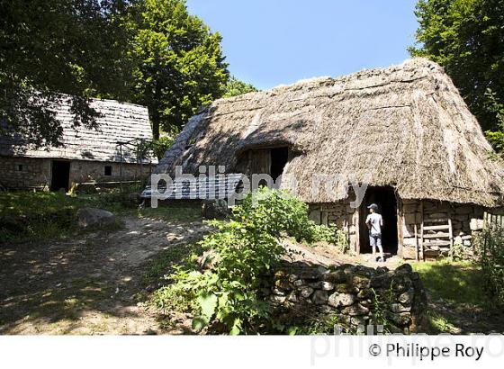FERME MEDIEVALE, XAINTRIE,  HAUTE  VALLEE DE LA DORDOGNE,  CORREZE. (19F05524.jpg)