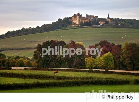 CHATEAU DE CHATEAUNEUF EN AUXOIS,  CANAL DE BOURGOGNE,  COTE D' OR. (21F00715.jpg)
