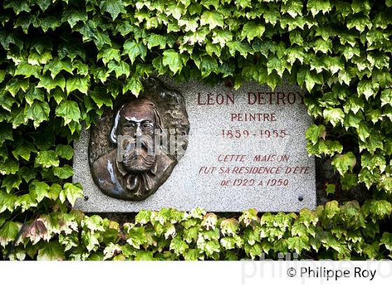 LE PEINTRE LEON DETROY, FRESSELINES, VALLEE DES PEINTRES,  CREUSE,  LIMOUSIN. (23F01526.jpg)