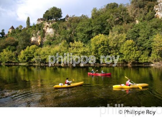 DESCENTE DE LA DORDOGNE EN CANOE, PERIGORD NOIR. (24F03904.jpg)