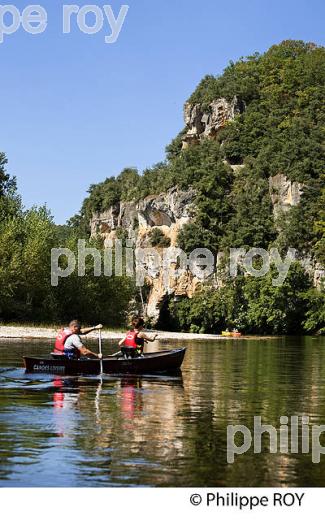 DESCENTE DE LA DORDOGNE EN CANOE, PERIGORD NOIR. (24F03911.jpg)
