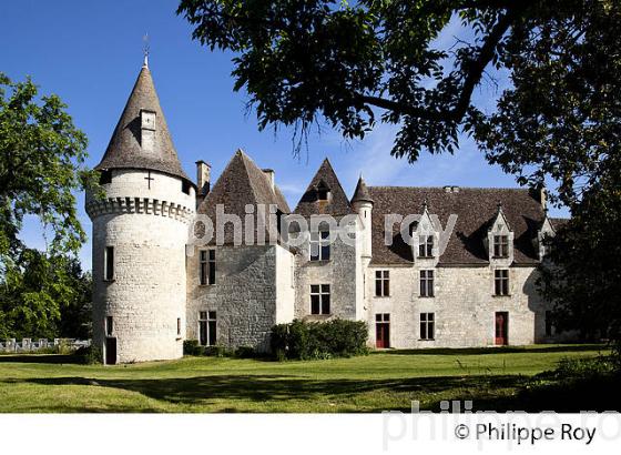 CHATEAU DE BRIDOIRE, RIBAGNAC, PERIGORD, DORDOGNE, FRANCE (24F05411.jpg)