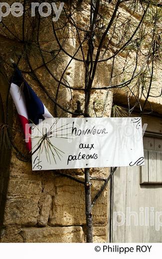 ARBRE DE MAI, PLACE DE LA LIBERTE, VIEUX SARLAT, PERIGORD, DORDOGNE, FRANCE (24F06105.jpg)