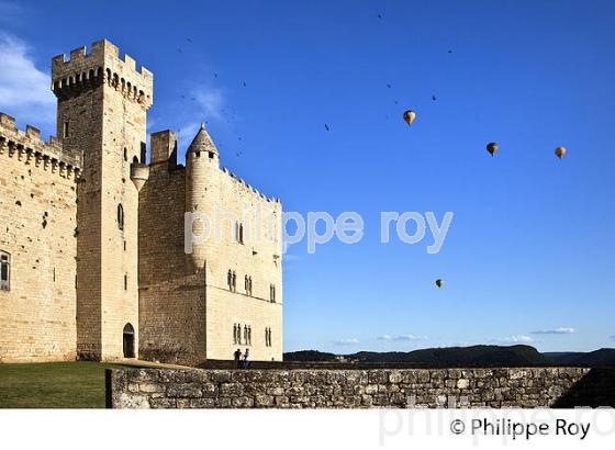 CHATEAU DE BEYNAC, ET MONTGOLFIERE, PERIGORD NOIR , VALLEE DE LA  DORDOGNE. (24F06805.jpg)