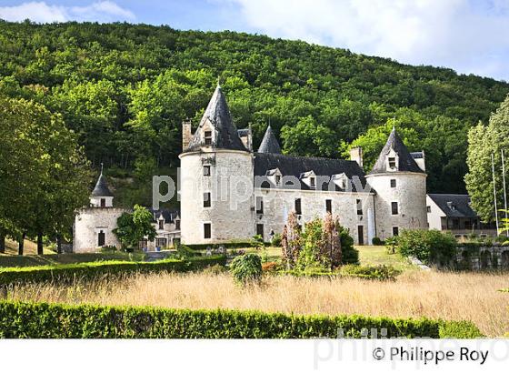 CHATEAU DE LE FLEUNIE, CONDAT SUR VEZERE,  VALLEE DE LA VEZERE, (24F09924.jpg)