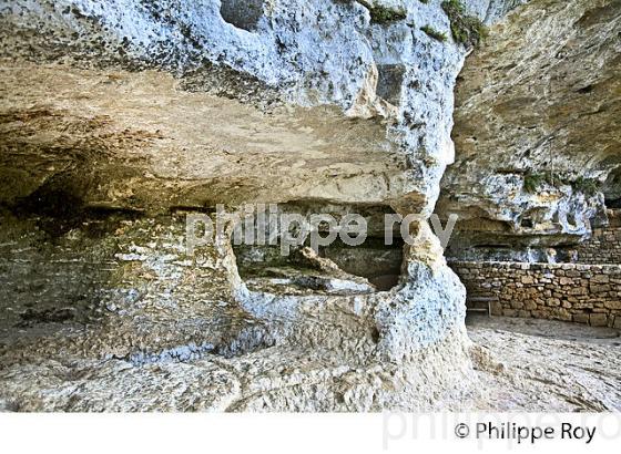 SITE  TROGLODYTIQUE  DE LA MADELEINE,  VALLEE DE LA VEZERE, DORDOGNE. (24F10506.jpg)