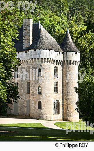 CHATEAU  , VILLAGE DE CAMPAGNE, VALLEE VEZERE, PERIGORD NOIR, (24F10630.jpg)