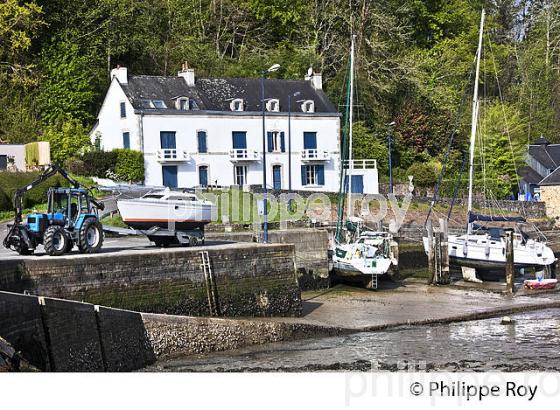 LA RIA  DE BELON, SENTIER DU LITTORAL, FINISTERE, BRETAGNE. (29F00327.jpg)