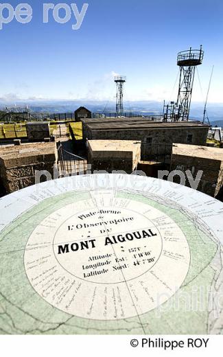 OBSERVATOIRE METEO  DU  MONT AIGOUAL ,  CEVENNES , GARD, LANGUEDOC. (30F00117.jpg)