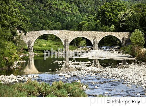 PONT VIEUX  SUR LE GARDON SAINT-JEAN, SAINT-JEAN-DU-GARD , VALLEE BORGNE, CORNICHE DES   CEVENNES , GARD. (30F00704.jpg)