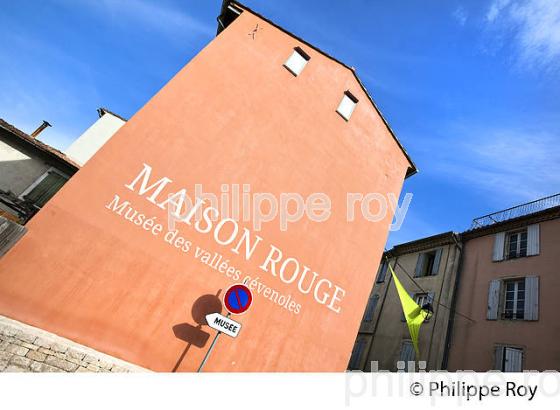 MAISON ROUGE, MUSEE DES VALLEES CEVENOLES, GRAND-RUE,  SAINT-JEAN-DU-GARD , VALLEE BORGNE,  GARD. (30F00819.jpg)