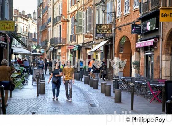 RUE DES FILATIERS, QUARTIER DES CARMES,  TOULOUSE, (31F02916.jpg)