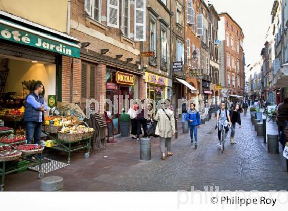 RUE DES FILATIERS, QUARTIER DES CARMES,  TOULOUSE, (31F02917.jpg)
