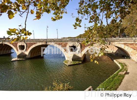 LE PONT NEUF  SUR LA GARONNE, TOULOUSE. (31F03015.jpg)