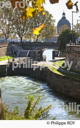CANAL DE BRIENNE,  LA GARONNE, QUARTIER AMIDONNIERS, TOULOUSE. (31F03110.jpg)