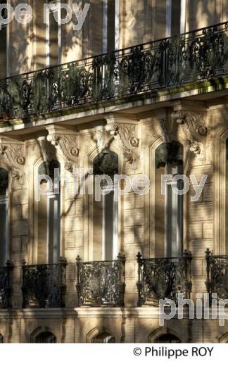 FACADE D' IMMEUBLE, 19 EME SIECLE,  QUARTIER DU BUSCA, TOULOUSE. (31F03233.jpg)