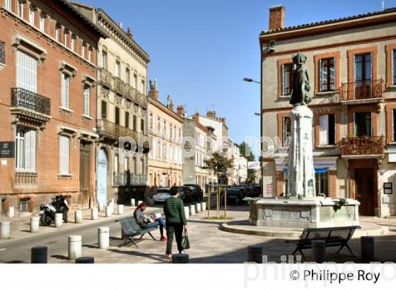 PLACE DE LA CONCORDE, QUARTIER DES CHALETS, TOULOUSE. (31F03312.jpg)