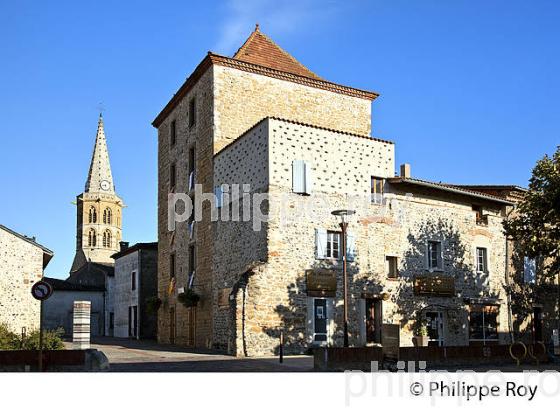 VILLAGE DE MARTRES-TOLOSANE, VALLEE DE LA GARONNE, HAUTE GARONNE. (31F03822.jpg)