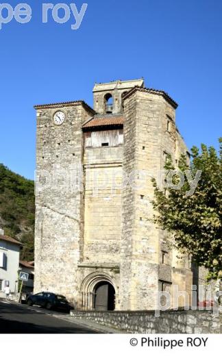 EGLISE, VILLAGE FORTIFIE DE SAINT-MARTORY, VALLEE DE LA GARONNE,  VIA GARONA, COMMINGES. (31F04025.jpg)