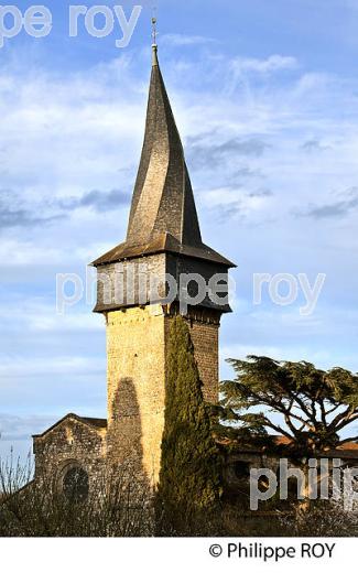 VILLAGE FORTIFIE DE BARRAN, BASTIDE DE GASCOGNE, GERS. (32F01404.jpg)