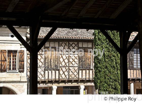 VILLAGE FORTIFIE DE COLOGNE, BASTIDE DE GASCOGNE, GERS. (32F01530.jpg)