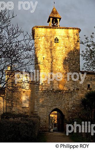 VILLAGE FORTIFIE DE FOURCES, BASTIDE DE GASCOGNE, GERS. (32F01602.jpg)