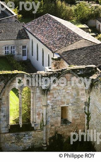 ABBAYE DE LA SAUVE MAJEURE, ST JACQUES DE COMPOSTELLE. (33F17038.jpg)