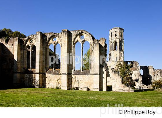 ABBAYE DE LA SAUVE MAJEURE, ST JACQUES DE COMPOSTELLE. (33F17223.jpg)