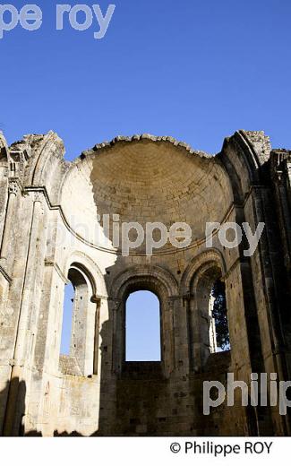 ABBAYE DE LA SAUVE MAJEURE, ST JACQUES DE COMPOSTELLE. (33F17228.jpg)