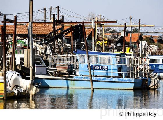 PORT OSTREICOLE DE LA TESTE, BASSIN D' ARCACHON, COTE D' ARGENT, GIRONDE. (33F17638.jpg)