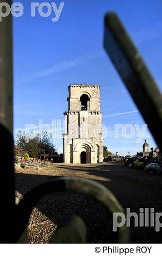 EGLISE ROMANE  DU LIBOURNAIS,  MONTAGNE,GIRONDE, AQUITAINE. (33F18019.jpg)