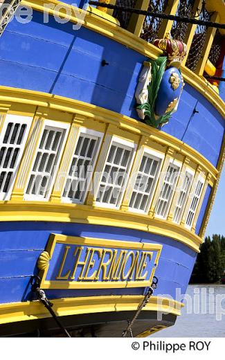 REPLIQUE DU  VAISSEAU L' HERMIONE,  A BORDEAUX, GIRONDE, AQUITAINE. (33F18231.jpg)