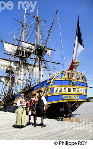 REPLIQUE DU  VAISSEAU L' HERMIONE,  A BORDEAUX, GIRONDE, AQUITAINE. (33F18303.jpg)