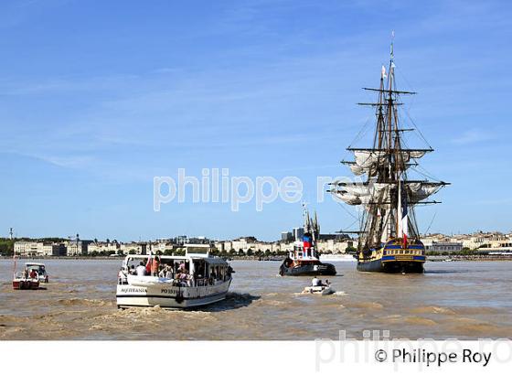 REPLIQUE DU  VAISSEAU L' HERMIONE,  A BORDEAUX, GIRONDE, AQUITAINE. (33F18336.jpg)