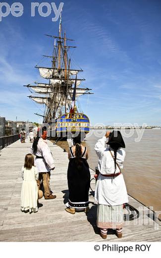 REPLIQUE DU  VAISSEAU L' HERMIONE,  A BORDEAUX, GIRONDE, AQUITAINE. (33F18440.jpg)