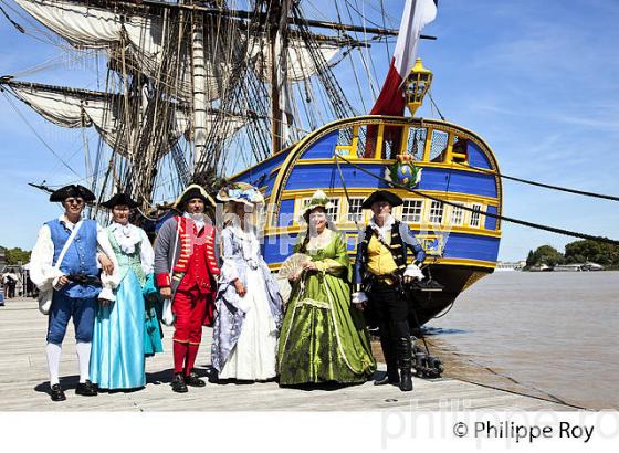 REPLIQUE DU  VAISSEAU L' HERMIONE,  A BORDEAUX, GIRONDE, AQUITAINE. (33F18501.jpg)