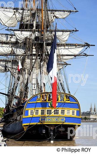 REPLIQUE DU  VAISSEAU L' HERMIONE,  A BORDEAUX, GIRONDE, AQUITAINE. (33F18502.jpg)