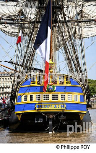 REPLIQUE DU  VAISSEAU L' HERMIONE,  A BORDEAUX, GIRONDE, AQUITAINE. (33F18615.jpg)