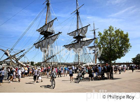 REPLIQUE DU  VAISSEAU L' HERMIONE,  A BORDEAUX, GIRONDE, AQUITAINE. (33F18729.jpg)