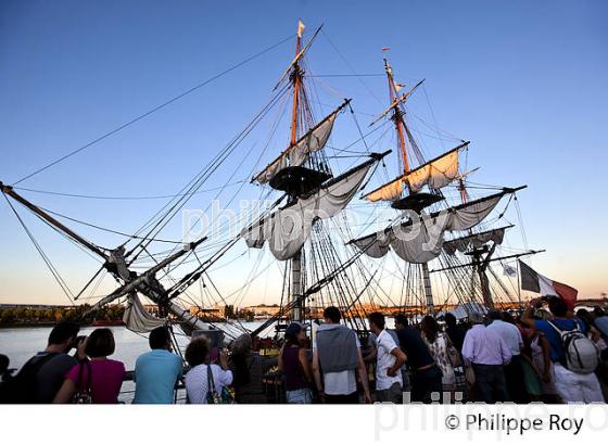 REPLIQUE DU  VAISSEAU L' HERMIONE,  A BORDEAUX, GIRONDE, AQUITAINE. (33F18731.jpg)