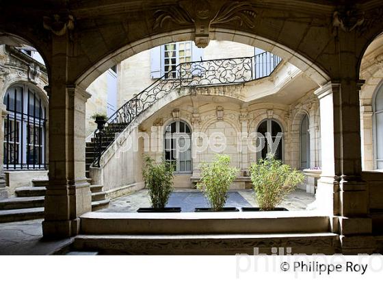 HOTEL SAINT FRANCOIS, 19 EME SIECLE,  RUE DU MIRAIL, BORDEAUX, GIRONDE. (33F19018.jpg)